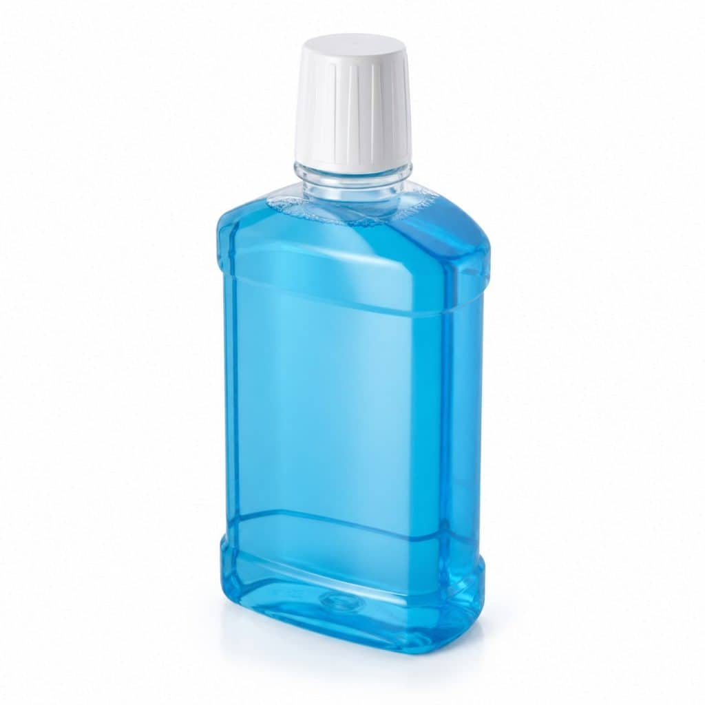 Flacon de bain de bouche fluoré présenté seul