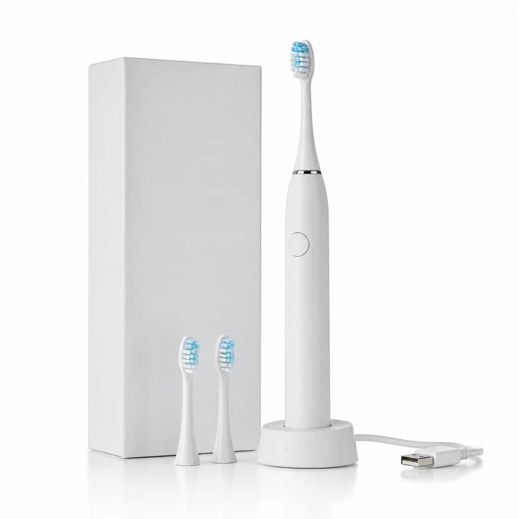 Brosse à dents électrique sonique présentée seule