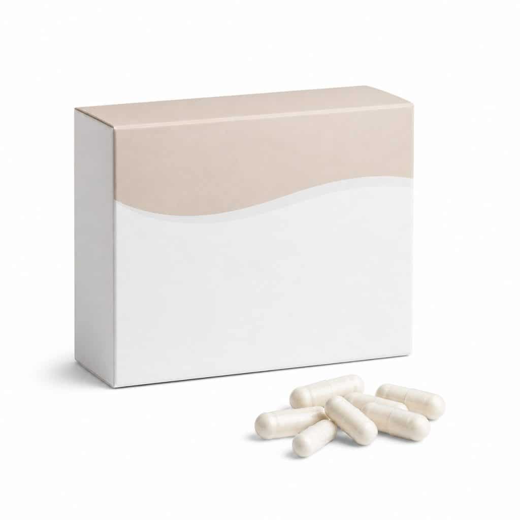 Boîte de complément probiotique multi-souches présentée seule