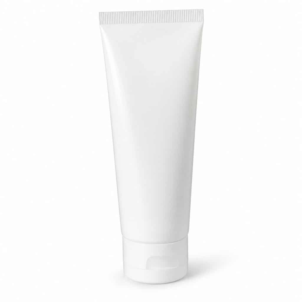 Tube de crème fixative présenté seul