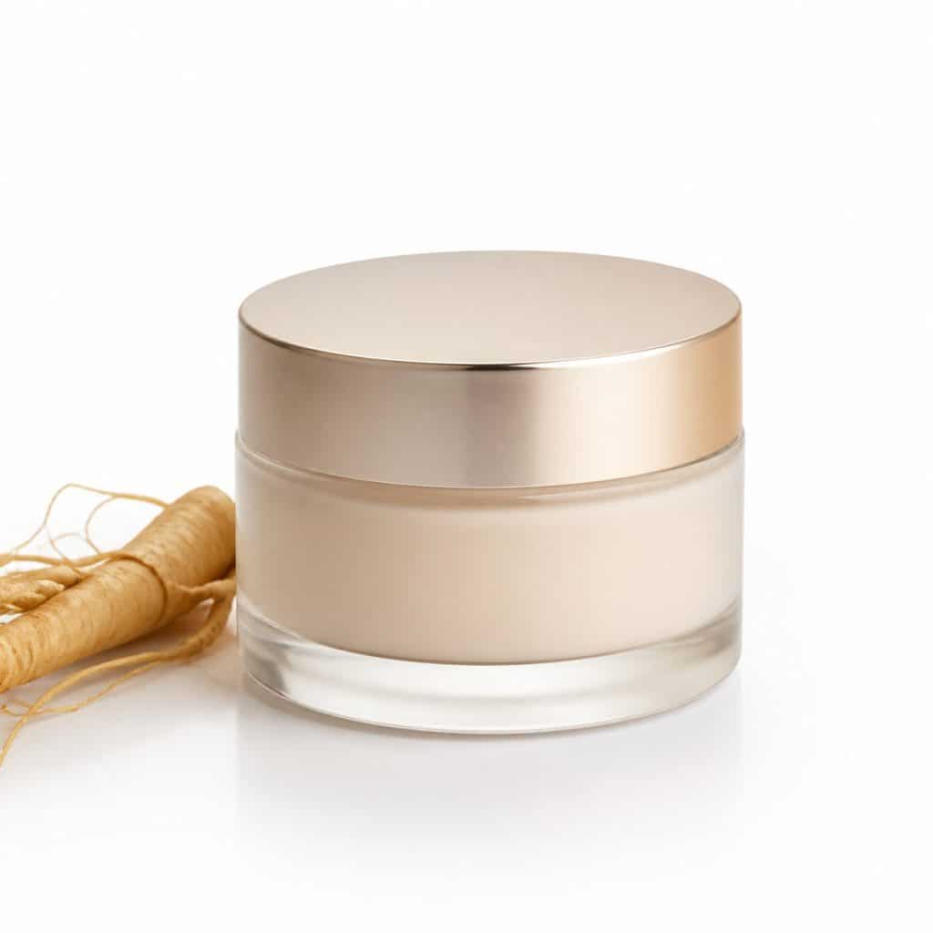 pot de crème de jour anti-âge au ginseng présenté seul