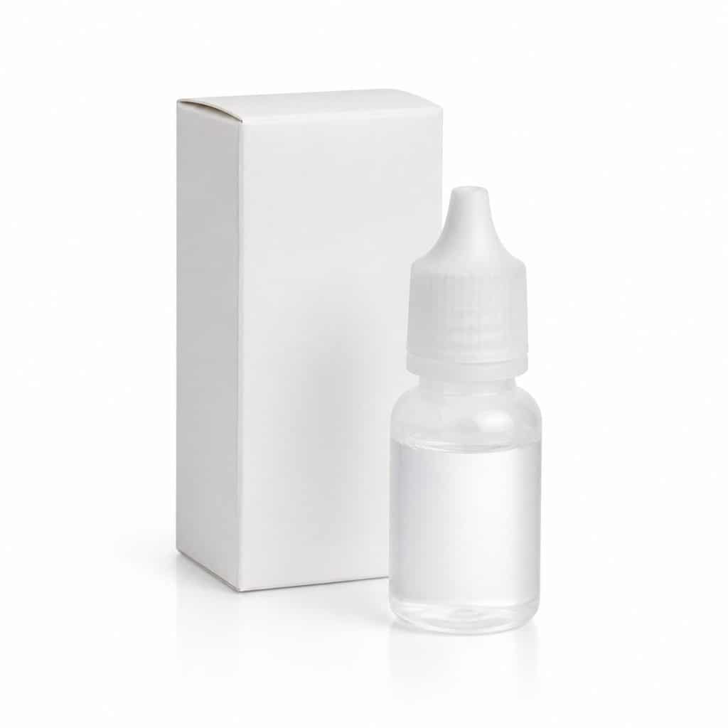 flacon de solution oculaire hydratante pour yeux fatigués présenté seul