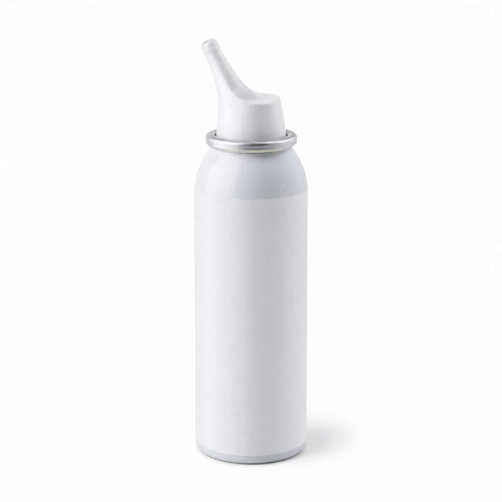 flacon spray d'eau de mer pour hygiène nasale présenté seul