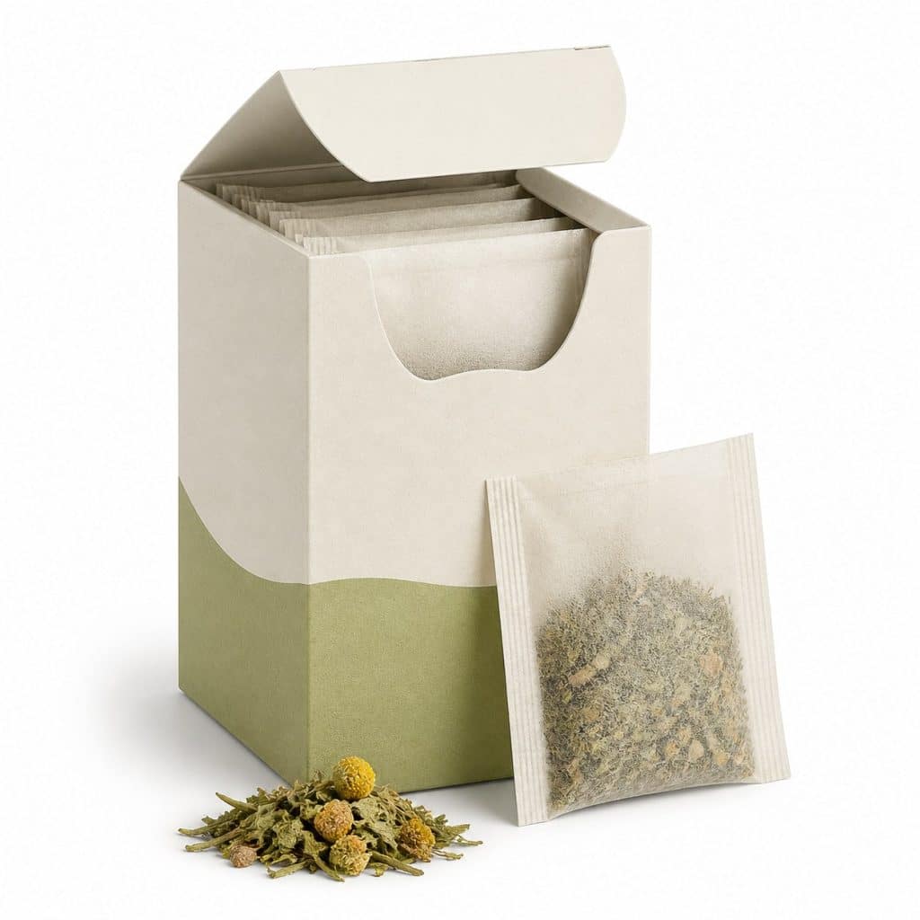 Boîte de tisane confort digestif présentée seule
