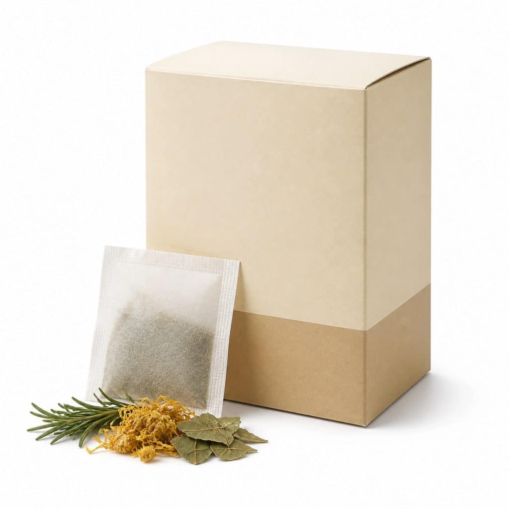 Boîte de tisane confort hépatique présentée seule