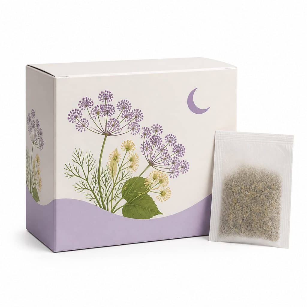 Boîte de tisane transit du soir présentée seule